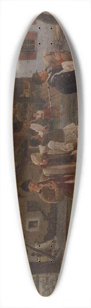 Uro Predi - Happy Brothers 39.3 inch art pintail longboard deck