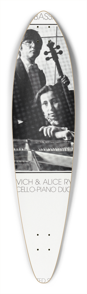 U.S. Information Agency - Artistic Ambassador (USA): Richard Slavich & Alice Rybak Slavich Cello-Piano Duo 39.3 inch art pintail longboard deck