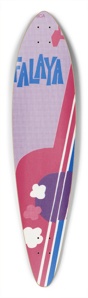 U.S. Information Agency - Atchafalaya 2 39.3 inch art pintail longboard deck