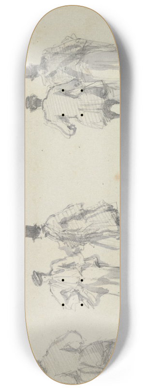 David Roberts - Group of Figures, Gadshill 8.25 inch art skate deck