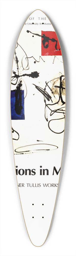 U.S. Information Agency - Collaborations in Monotype II. Garner Tullis Workshop 39.3 inch art pintail longboard deck