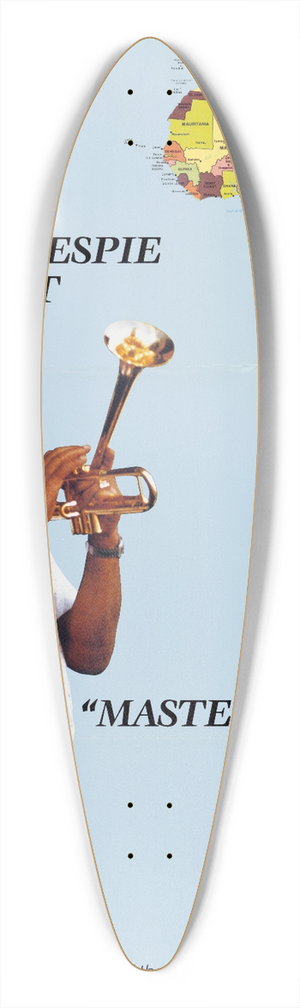 U.S. Information Agency - Dizzy Gillespie Sextet 39.3 inch art pintail longboard deck