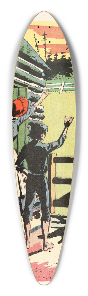 U.S. Information Agency - Family 39.3 inch art pintail longboard deck