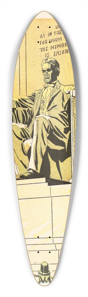 U.S. Information Agency - Heritage 39.3 inch art pintail longboard deck