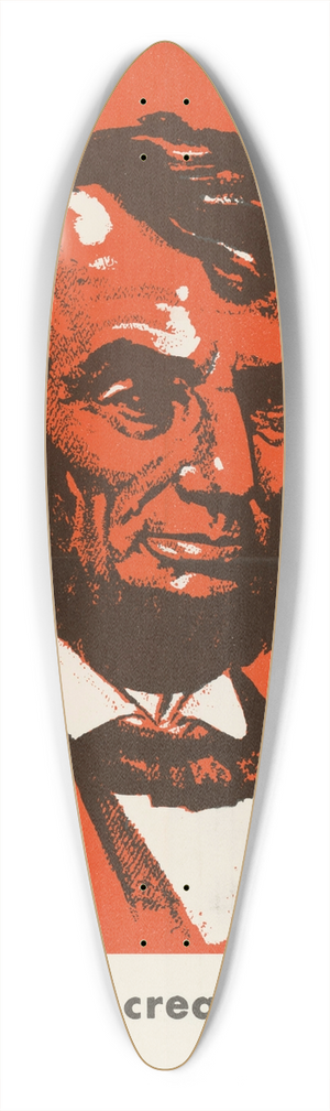 U.S. Information Agency - Heroes Day Posters: Lincoln 39.3 inch art pintail longboard deck
