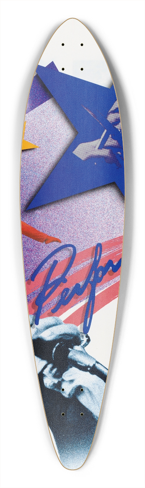 U.S. Information Agency - In Performance USA 39.3 inch art pintail longboard deck