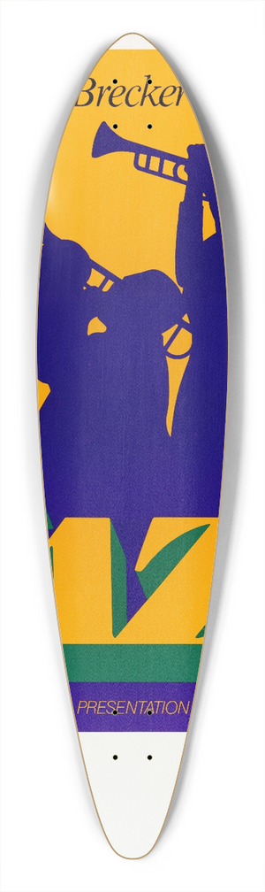 U.S. Information Agency - JAZZ. Randy Brecker Quintet 39.3 inch art pintail longboard deck U.S. Information Agency - JAZZ. Randy Brecker Quintet 39.3 inch art pintail longboard deck