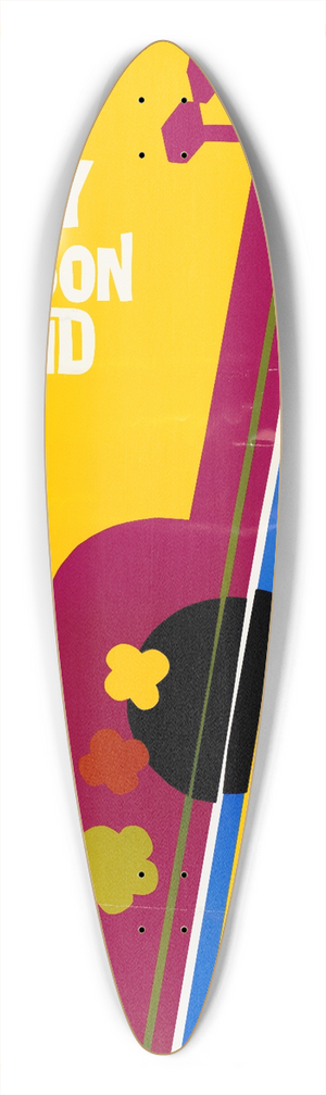 U.S. Information Agency - Leroy Pierson Band 39.3 inch art pintail longboard deck