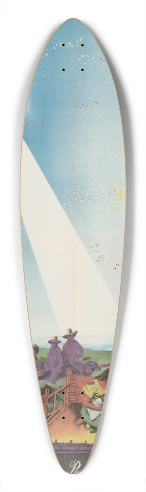 U.S. Information Agency - May the Peace of Christ be with You 39.3 inch art pintail longboard deck