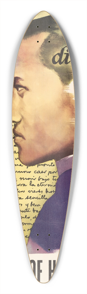 U.S. Information Agency - Rizal Died for You: Be Worthy of Him 39.3 inch art pintail longboard deck