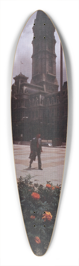 U.S. Information Agency - Scenically Yours, City Hall in Philadelphia, Pennsylvania 39.3 inch art pintail longboard deck