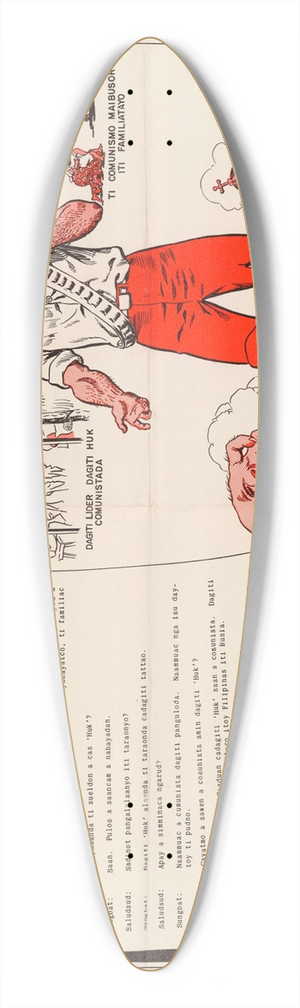 U.S. Information Agency - Statement of a Former Hut Commander of the Philippine Veterans Legion 39.3 inch art pintail longboard deck