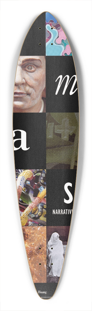 U.S. Information Agency - Tell Me a Story. Narrative Art in Clay and Glass 39.3 inch art pintail longboard deck