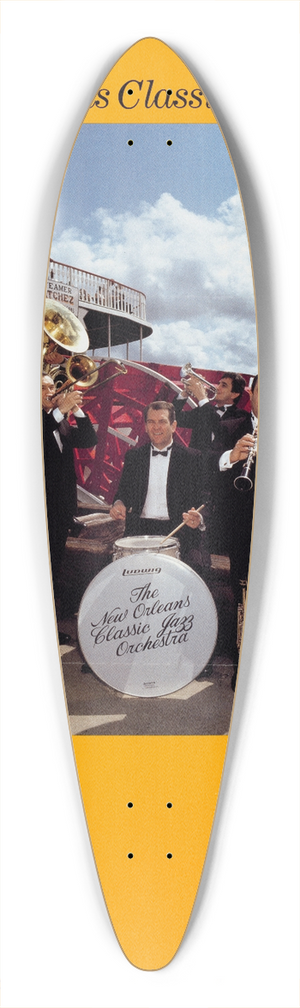 U.S. Information Agency - The New Orleans Classic Jazz Orchestra 39.3 inch art pintail longboard deck