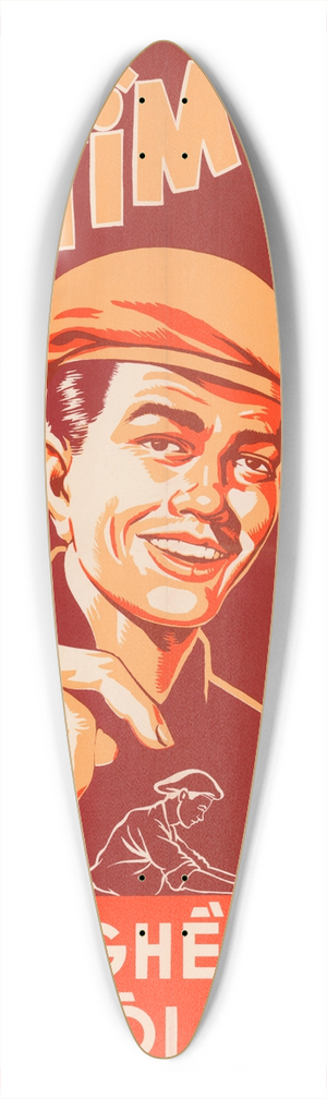 U.S. Information Agency - Viet Army Recruitment 39.3 inch art pintail longboard deck