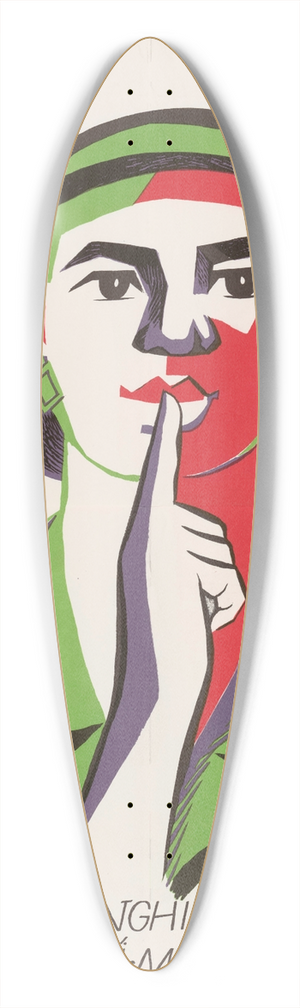 U.S. Information Agency - Vietnamese Armys Seven Commandments 39.3 inch art pintail longboard deck