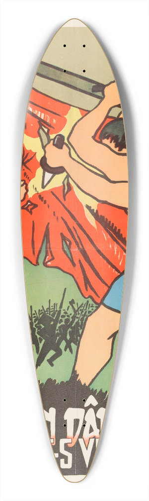 U.S. Information Agency - Viet Poster #5 39.3 inch art pintail longboard deck