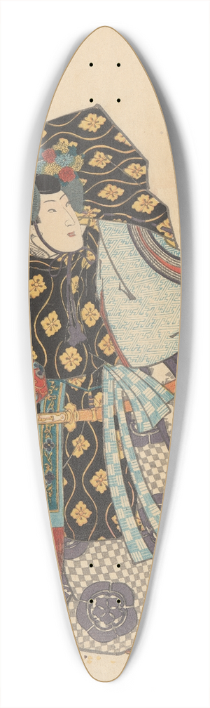 Utagawa Kunisada (Toyokuni III) - An Actor with an Elaborate Robe 39.3 inch art pintail longboard deck