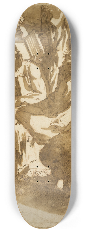 After Domenico Beccafumi - Four Evangelists 8.25 inch art skate deck