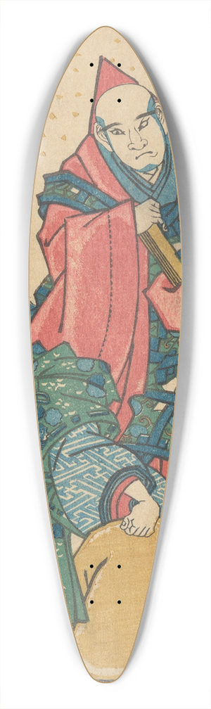Utagawa Kunisada (Toyokuni III) - High-ranking Monk, Yasuhide Playing the Role of Nakamura Utaemon 39.3 inch art pintail longboard deck