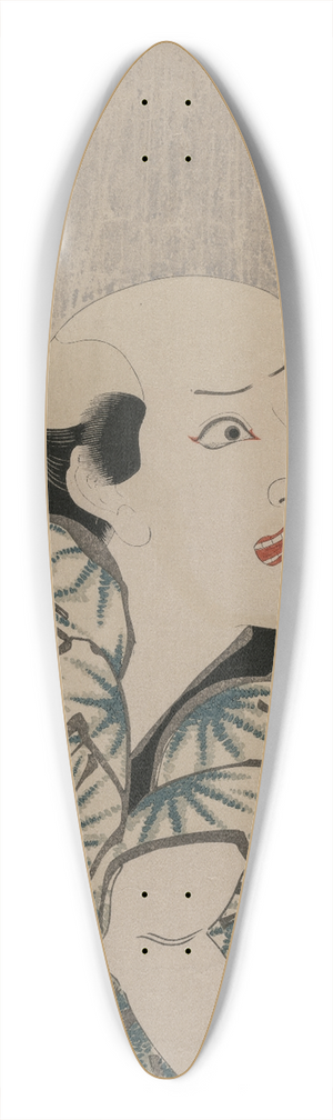 Utagawa Kunisada (Toyokuni III) - Nakamura Utaemon III as the Monkey Trainer Yojiro (from the series Famous Kabuki Plays) 39.3 inch art pintail longboard deck