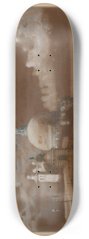 David Roberts - Santa Maria della Salute, Venice 8.25 inch art skate deck