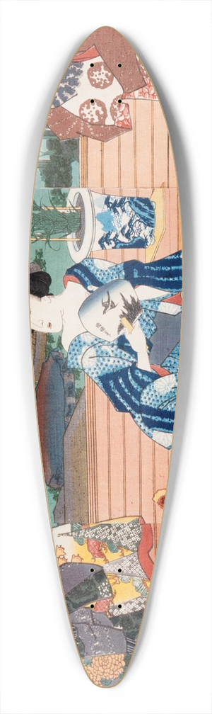 Utagawa Kunisada (Toyokuni III) - The Sixth Lunar Month 39.3 inch art pintail longboard deck
