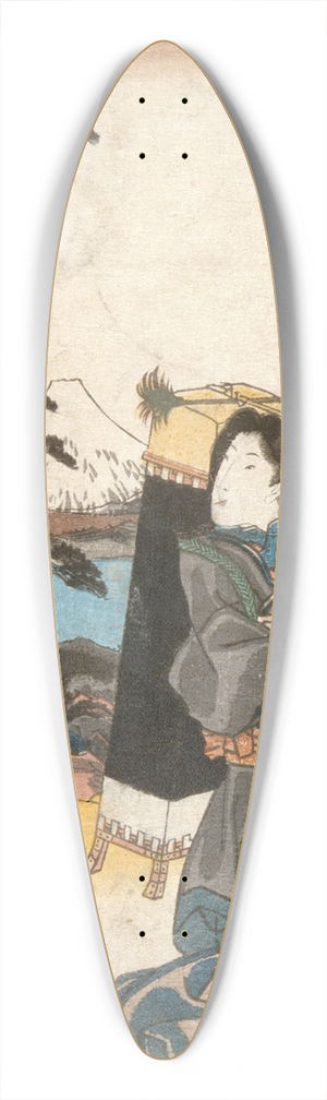 Utagawa Kunisada (Toyokuni III) - Yui 39.3 inch art pintail longboard deck