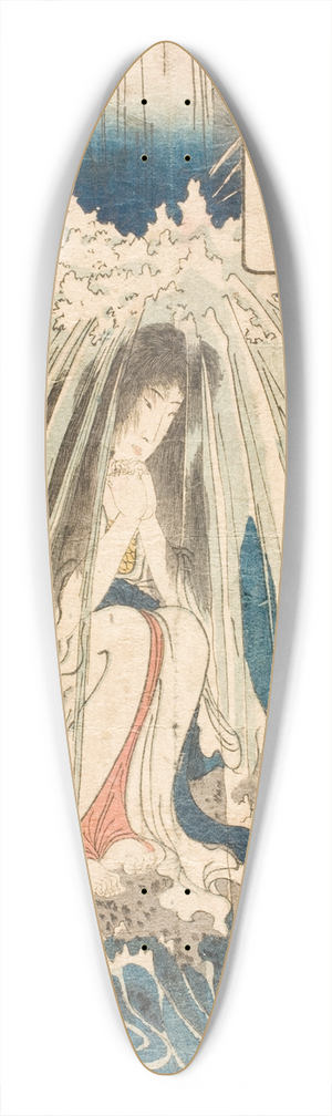 Utagawa Kuniyoshi - Hatsuhana 39.3 inch art pintail longboard deck