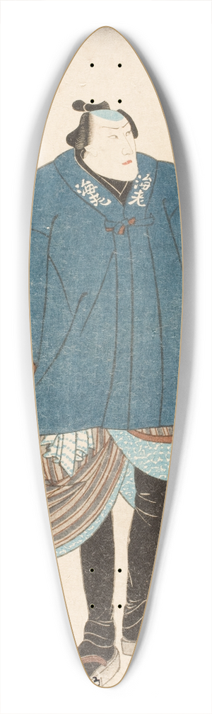 Utagawa Kuniyoshi - Ichikawa Danjr VIII in the role of Ebizako no J 39.3 inch art pintail longboard deck