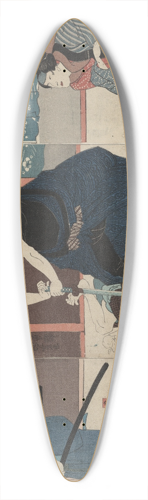 Utagawa Kuniyoshi - Igami no gonta gonta nyb kosen shme kokingo 39.3 inch art pintail longboard deck