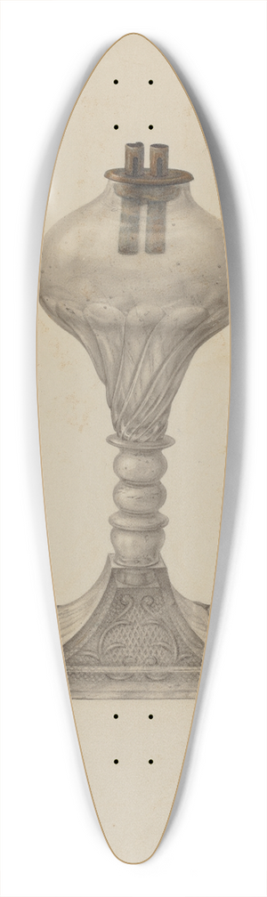 Van Silvay - Whale Oil Lamp 39.3 inch art pintail longboard deck