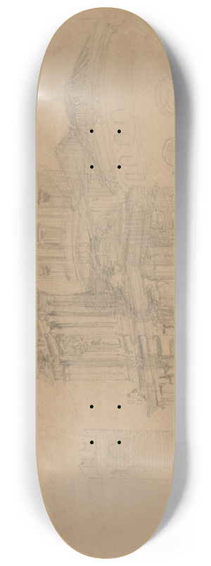 David Roberts - The Duomo at Brescia 8.25 inch art skate deck