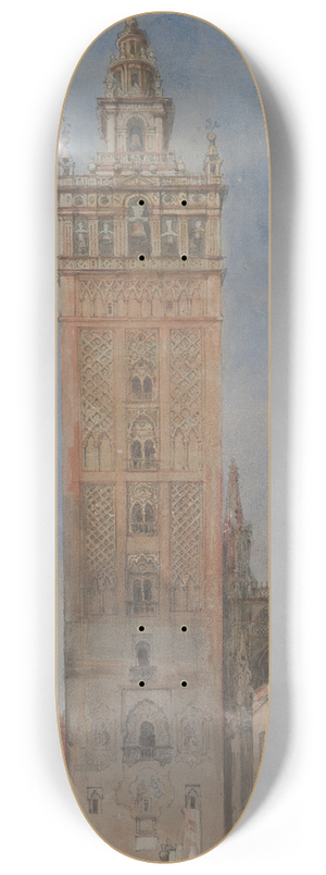 David Roberts - The Giralda, Seville 8.25 inch art skate deck