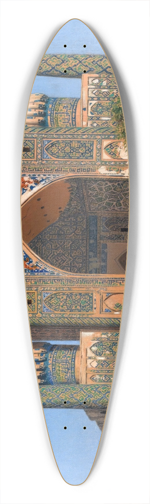 Vasily Vereshchagin - Medrasah Shir-Dhor at Registan place in Samarkand 39.3 inch art pintail longboard deck