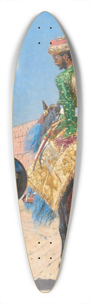 Vasily Vereshchagin - Mounted Warrior in Jaipur 39.3 inch art pintail longboard deck