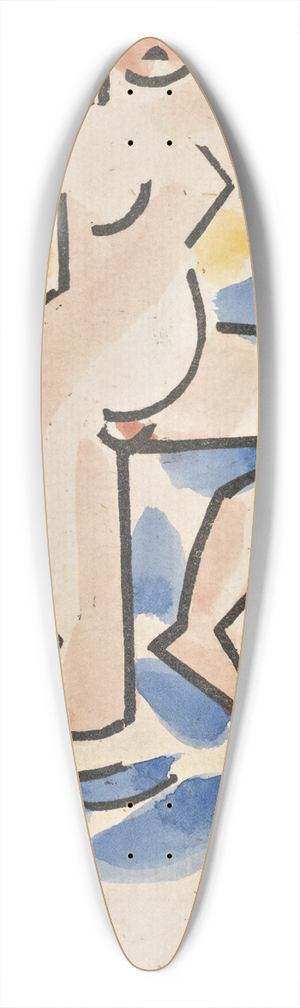 Vclav pla - Nude 39.3 inch art pintail longboard deck