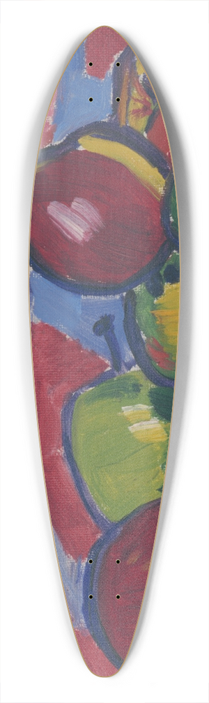 Vclav pla - Still Life with Apples 39.3 inch art pintail longboard deck