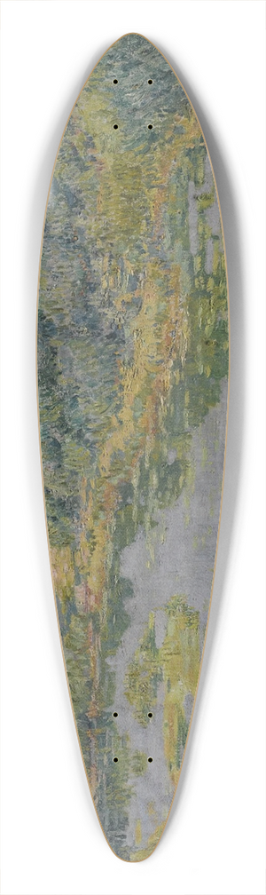 Vclav Radimsky - River Landscape 39.3 inch art pintail longboard deck