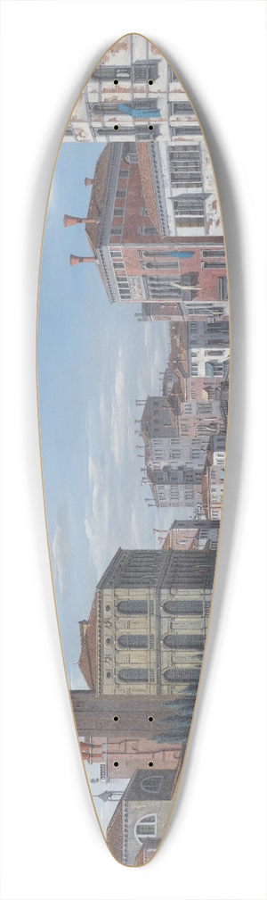 Venetian School - Venice, The Entrance To The Grand Canal At S. Geremia 39.3 inch art pintail longboard deck