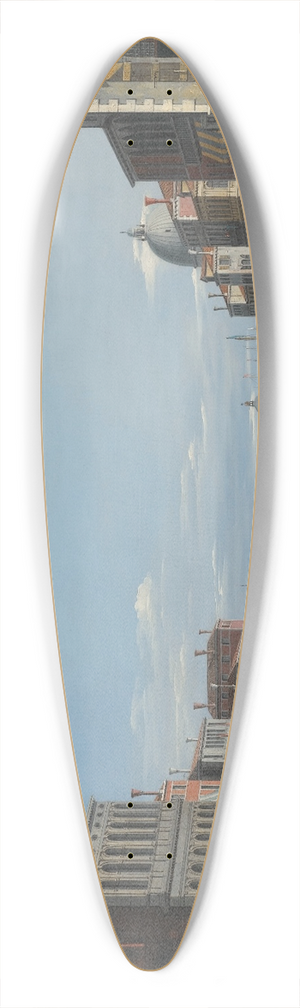 Venetian School - Venice, The Grand Canal, Looking East, Towards The Dogana 39.3 inch art pintail longboard deck