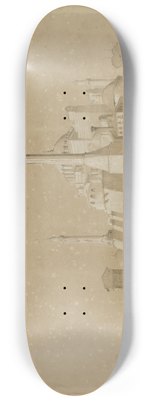David Roberts - View of Constantinople 8.25 inch art skate deck