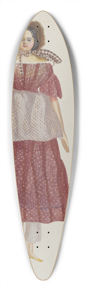 Verna Tallman - Pioneer Doll 39.3 inch art pintail longboard deck