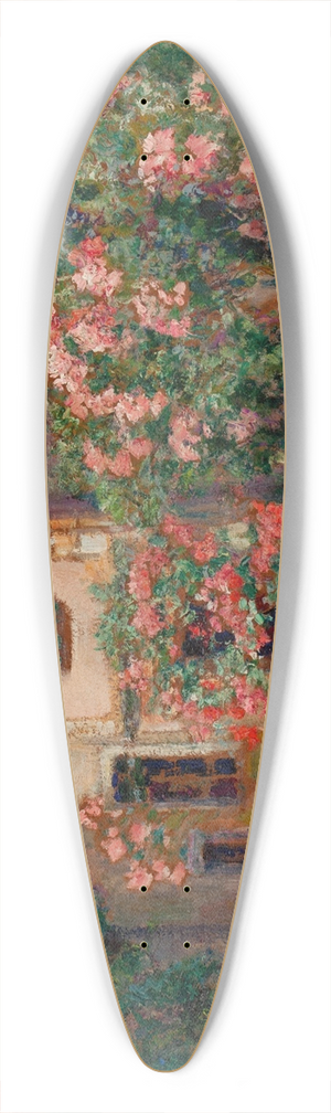 Victor Charreton - French Courtyard 39.3 inch art pintail longboard deck