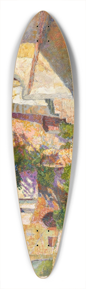 Victor Charreton - Village provenal 39.3 inch art pintail longboard deck