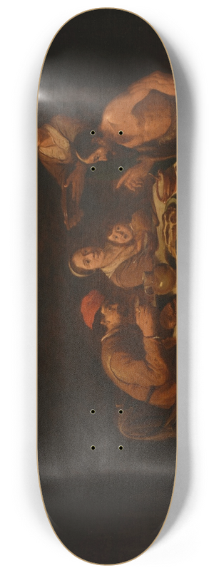 David Ryckaert III - Le satyre et les paysans 8.25 inch art skate deck