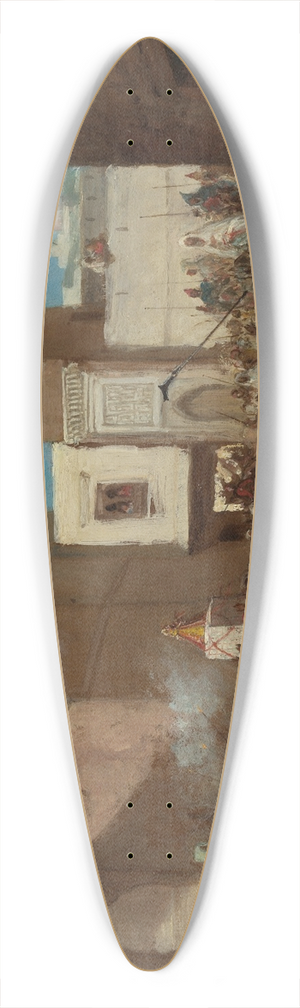Victor Eeckhout - Wedding Procession 39.3 inch art pintail longboard deck