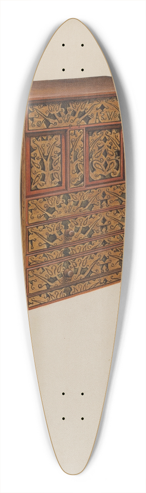Victor F. Muollo - Hadley Chest 39.3 inch art pintail longboard deck