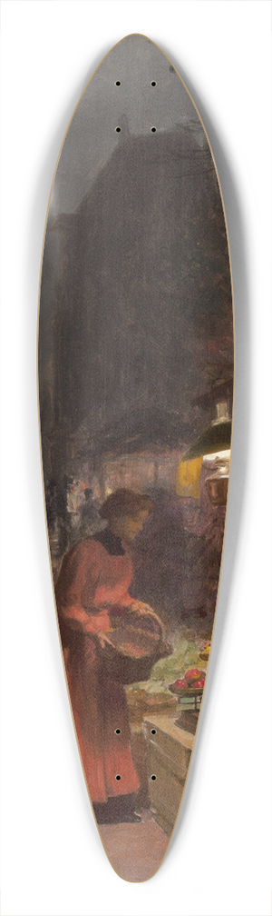 Victor Gabriel Gilbert - The Fruit Seller 39.3 inch art pintail longboard deck