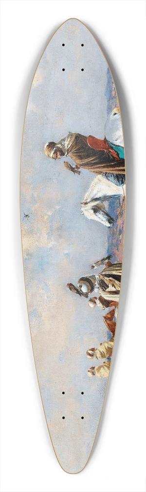 Victor Huguet - The Falconers 39.3 inch art pintail longboard deck